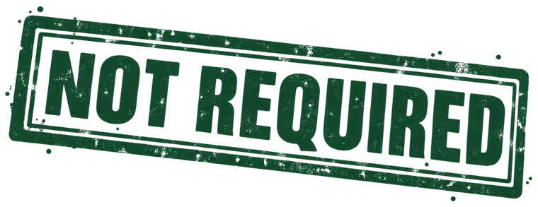 Stamp: Not required