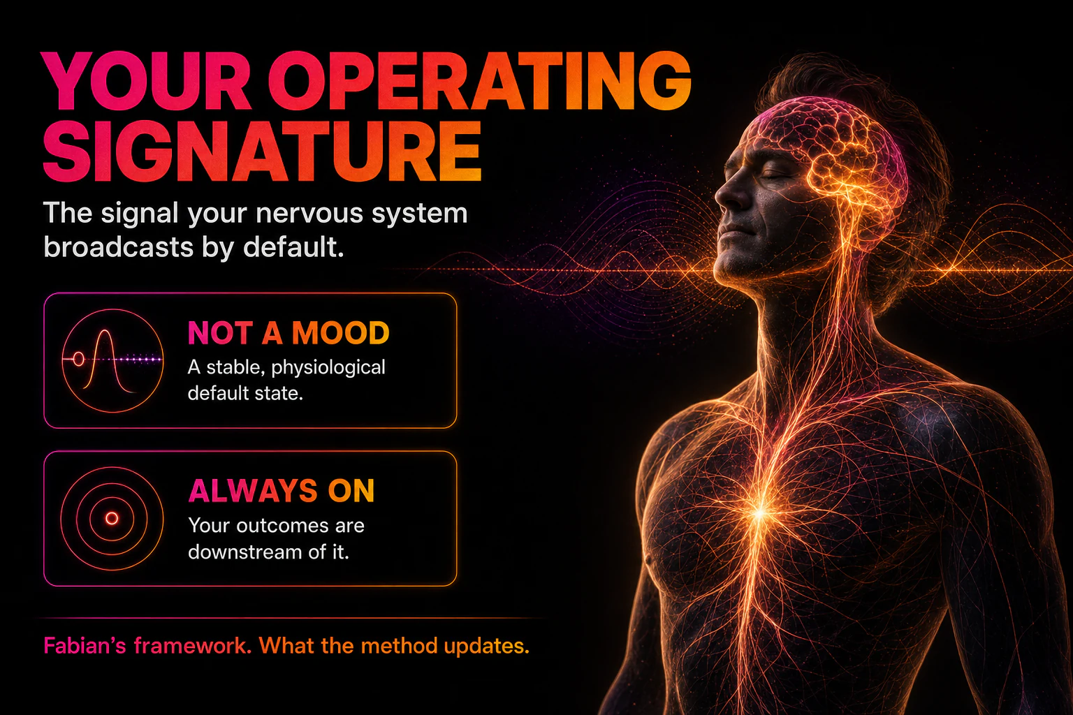 The Operating Signature — the default signal your nervous system broadcasts